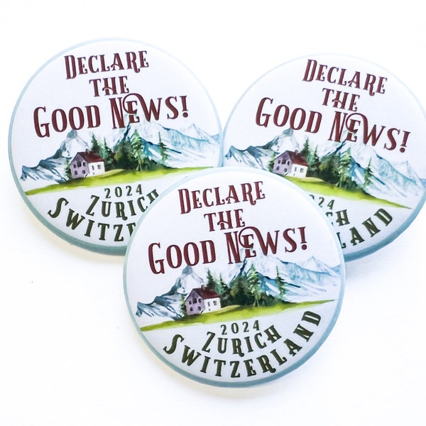 Declare The Good News Pins - JW Gifts Pins Zurich Switzerland International Convention
