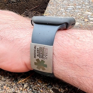 血液不要のメディカルID Apple Watchバンドタグ - JWギフト