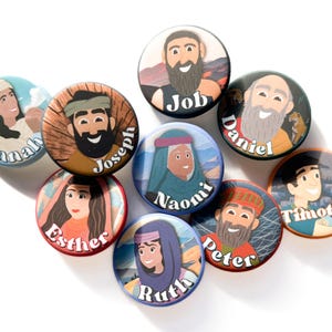 JW Bibel Charakter Pins - Zeugen Jevahs