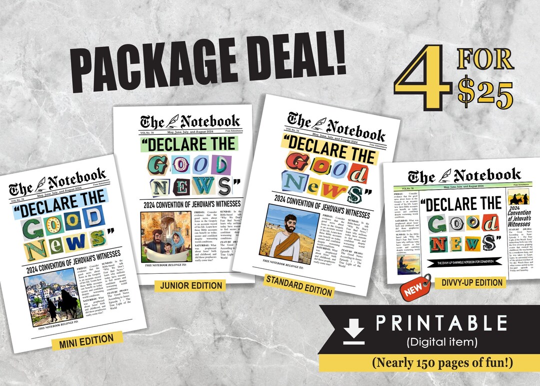JW Printable PRINTABLE Declare the Good News Notebook Printable Digital ...