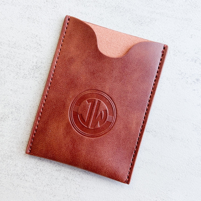 Personalized JW Contact Card Holder, Brown Ministry Supplies