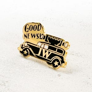 JW Enamel Pin - Good News - Assembly Behave In a Manner Worthy Do Not Be Ashamed Jehovah's Witness