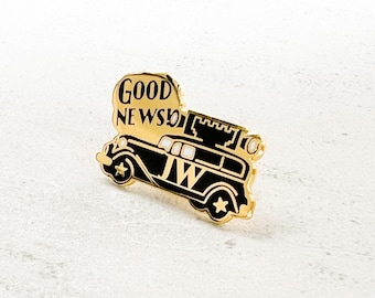 JW Enamel Pin - Good News - Assembly Behave In a Manner Worthy Do Not Be Ashamed Jehovah's Witness
