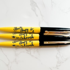 Penne regalo JW - Bee Busy For Geova Letter Writing Pens - Testimoni di Geova