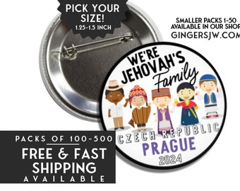 JW Gifts Pins Prague Czech Republic International 2024 Convention - Declare the Good News