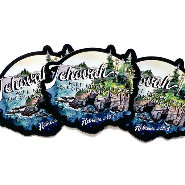 JW Magnets Jehovah Will Never Leave You Or Abandon You-  Baptism Gift