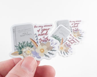 JW Sticker - The Very Essence Of Your Word Is Truth - Bible Reading New World Translation