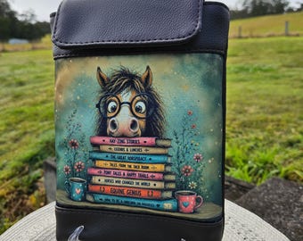 Horse Book Sleeve, Padded Book Cover, Horse Lover Gift, Equestrian Gift, Book Lover Gift, Handmade Storykeeper