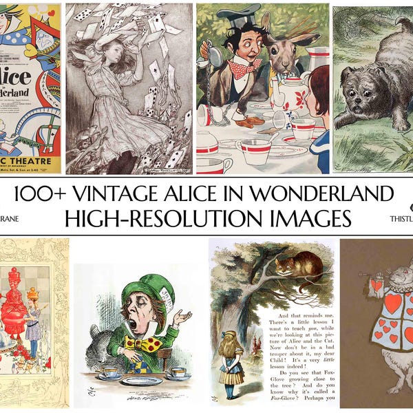 Original Alice in Wonderland Artwork - Etsy
