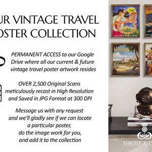 2500+ Original Vintage Travel Poster Collection | High Resolution and 300 DPI | World Travel Printable Wall Art | Cities Posters image 2