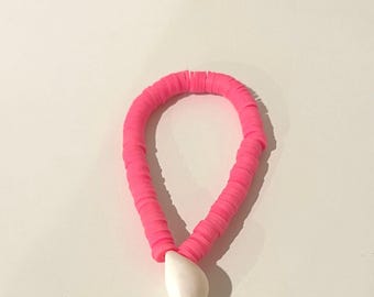 Pink Seashell Beaded bracelet
