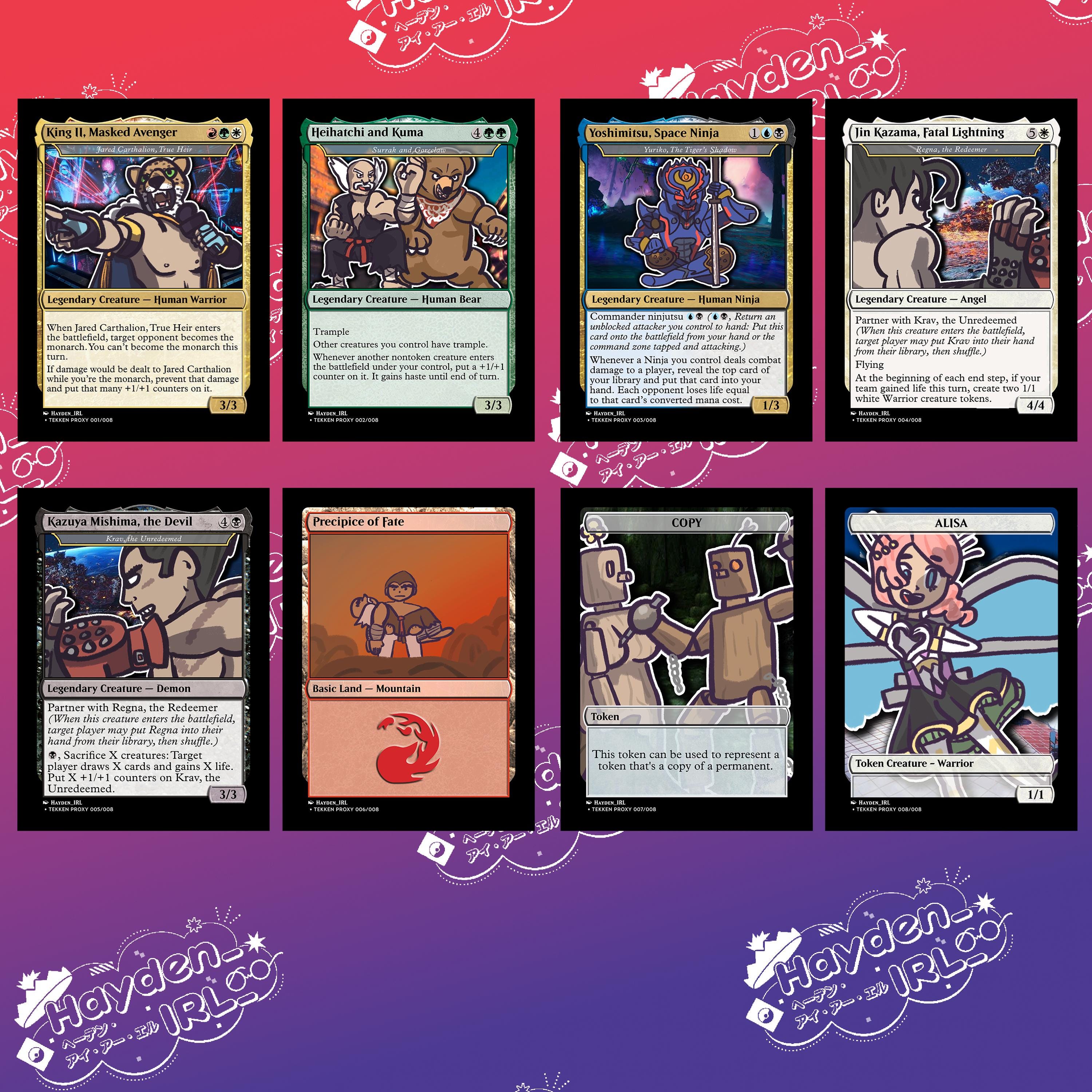 Tekken MTG Commander Proxies [FULL SET] - Etsy