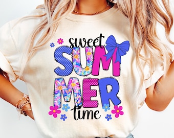Sweet Summer Time PNG Coquette Summer Sublimation Design Summer Vibes PNG Beach Vibes png Trendy Summer Shirt Hello Summer Beach png