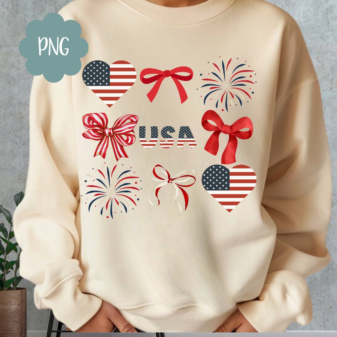 Coquette American Flag PNG, Coquette Bow Png July 4th Sublimation ...