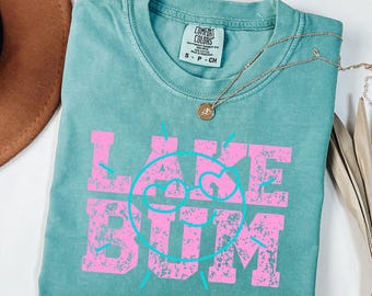 Lake Bum PNG Distressed Sublimation Design, Digital Download Only Summer Fun Clipart png Lake Fun Tshirt PNG Lake Life Smiling Sun