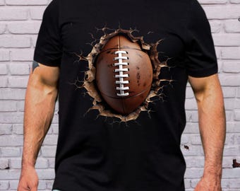 Football Break Through PNG Sublimation Design, Digital Download Only, Football Clipart, Game Day png, Football Sunday png, Game Time