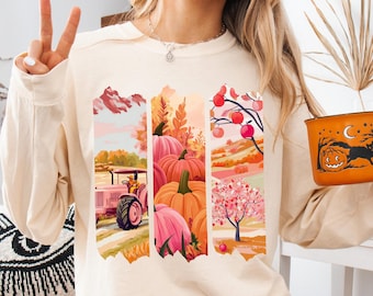 Fall Shirt PNG Trendy Cute Fall Shirt Sublimation Design Preppy Coquette Fall Vibes png Boho Pumpkin PNG Pumpkin Patch png Vintage Autumn