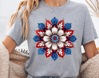 Vaterländische Blumen PNG Liebes-Pntf-Dekor-Patshirt-Plug-in Sublimationsdruck