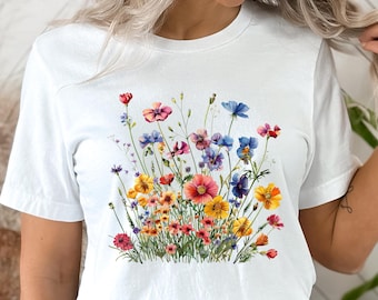 Wildflowers PNG Western Boho Flower Clipart Digital Download Only Country Wildflower Sublimation Tshirt design png