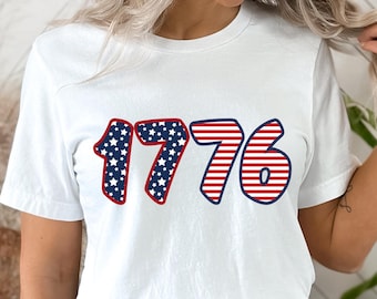 Amérique 1776 PNG 4 juillet png Stars and Stripes patriotiques png Design par sublimation téléchargement numérique USA liberté chemise patriotique tendance png