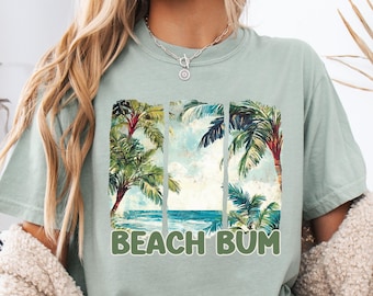 Beach Bum PNG, Retro Summer Sublimation Design, Digital Download Only Summer PNG Retro Beach shirt Design png Beach Life Trendy Summer Fun