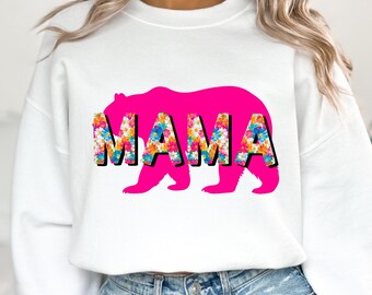 Mama beer png boho zomerbloem moeder sublimatie ontwerp digitale download alleen mama png-ontwerp Moederdag png shirtontwerp mama sublimatie