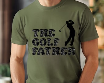 The Golf Father Tshirt PNG Because Golf Sublimation Design Dad PNG Digital Download Only Gift for Him Golf Lover png 2 Color PNG