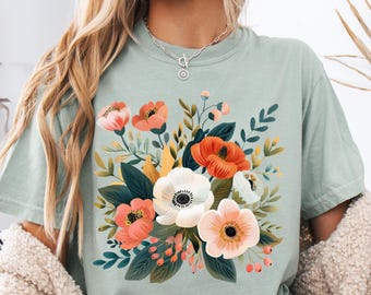 Cottagecore floreale PNG Tendenza Vintage Floreale Fiori primaverili Design a sublimazione Botanico Boho Fiore png Botanico png Boho Fiore selvatico png