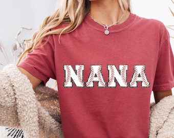 Nana Baseball PNG Baseball Grandma Sublimation Design Digital Download Only Nana Glitter Baseball Shirt Print Nanny Shirt Design