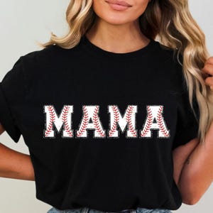 Mama Baseball PNG Baseball Mom Sublimation Design Digital Download Only Mom Glitter Baseball Shirt Print Mom Shirt Design