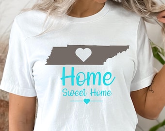 Tennessee Home Sweet Home PNG Sublimation Design, Digital Download Only, Retro Tennessee Clipart PNG, Boho Tennessee Shirt PNG