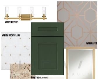 Home Decor, Bathroom Design Package, Affordable E-Design, Virtual Interior Design Services, Moodboard, Product Shopping List, Design Ideas