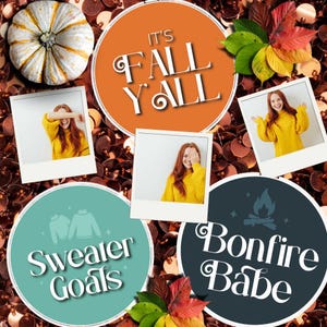 Fall Theme Photo Booth Props