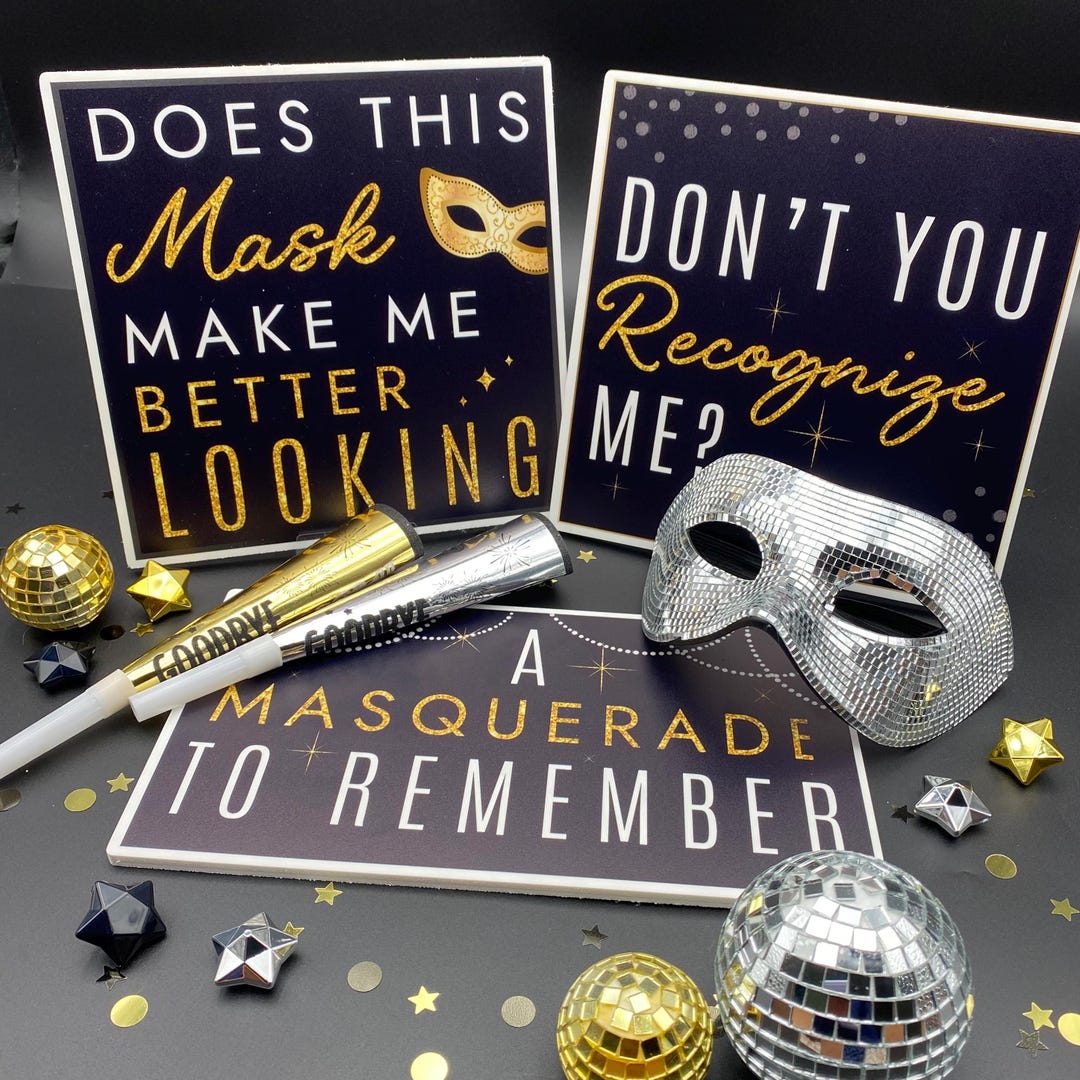 Photo Booth Mask Examples Masquerade Photo Booth Props, Custom Photo Booth Props, PVC Props ...