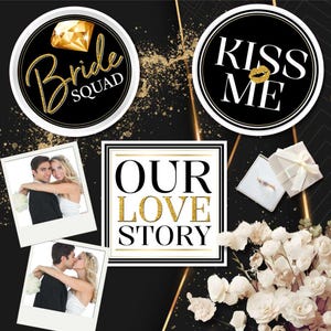 Wedding Photo Booth Props, Custom Photo Booth Props, PVC Props, Props for Photo Booths