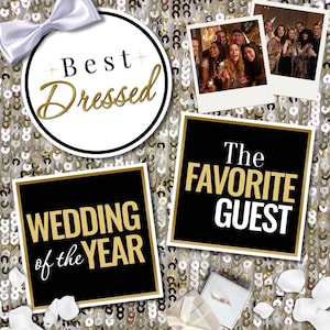 Luxe Wedding Photo Booth Props, Custom Photo Booth Props, PVC Props, Props for Photo Booths