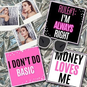 Boss Photo Booth Props, Girl Photo Booth Props, PVC Props, Custom Props for Photo Booths