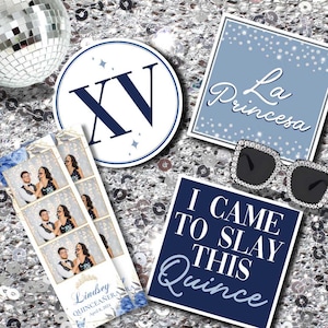 Quince Photo Booth Props, Custom Photo Booth Props, PVC Props, Birthday Props for Photo Booths