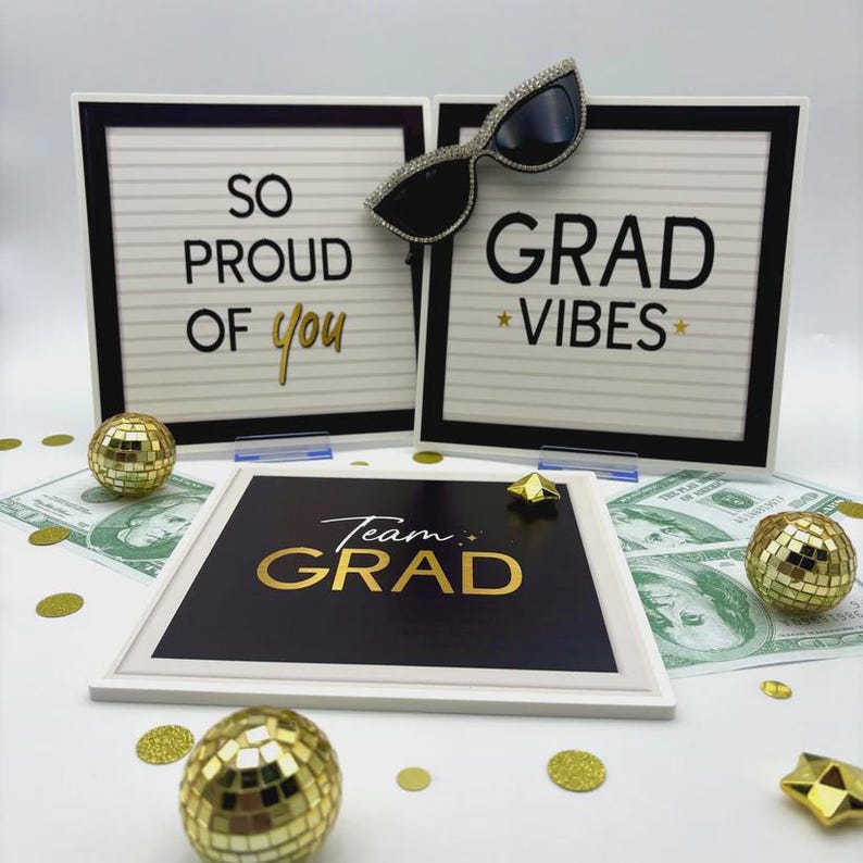 Graduation Letter Props Graduation Letter Board Photo Props, Grad Sign Props Set, Class of 2026 ...