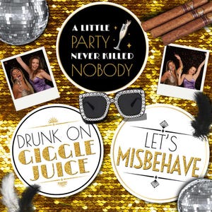 Great Gatsby Photo Booth Props, Custom Photo Booth Props, PVC Props, Roaring 20s Props for Photo Booths