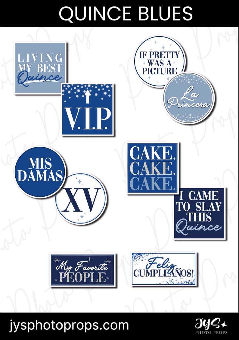 Quince Photo Booth Props, Custom Photo Booth Props, PVC Props, Birthday ...