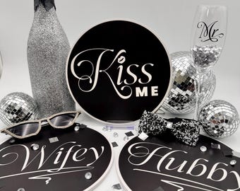 Accesorios glamurosos para fotomatón de bodas, accesorios personalizados para fotomatón, accesorios de PVC, accesorios para fotomatones