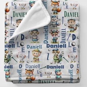 Golf Baby Swaddle Blanket: Personalized Nursery Decor