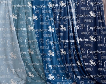 Capricorn Zodiac Blanket: Plush Astrology Throw