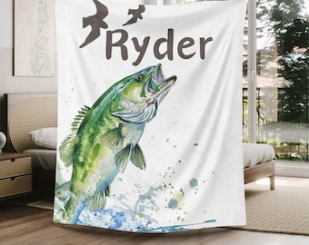 Manta de pesca personalizada: regalos para amantes de la pesca
