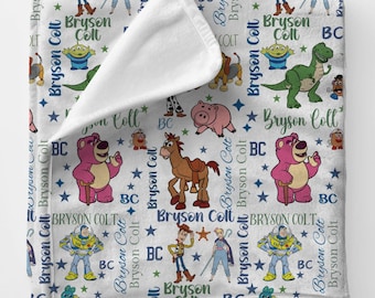 Personalized Toy Doll Blanket: Custom Minky Fleece Baby Blanket