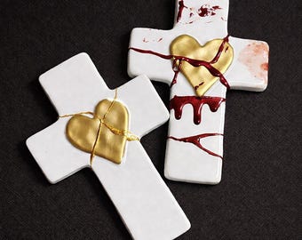 Kintsugi Cross: Golden Repair, Brokenness covered with Grace
