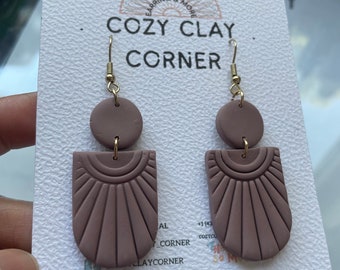 Polymer clay  dangle earrings