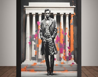 Lincoln Memorial Art Print | Washington D.C. Wall Art | Download Poster of Cityscape Views