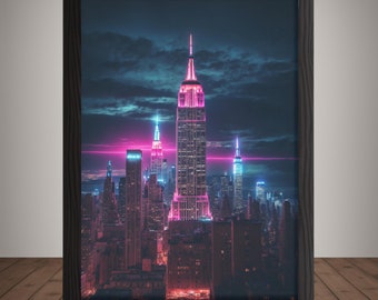 Empire State Building Art Print | Empire State Building Wall Art | Download | Poster of Empire State Building